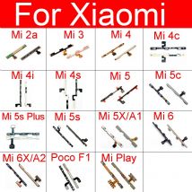 Pulsante di accensione/spegnimento e cavo flessibile con chiave laterale del Volume per Xiaomi Pocophone F1 Mi 6 6X 5s Plus 5X 5C 5 4S 4C 4i 4 3 2A A1 A2 Mi Play