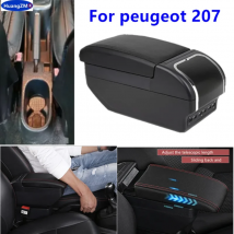 Für peugeot 207 armlehne box Für peugeot 207CC Auto Armlehne box Zentrale Lagerung box tasse halter Gewidmet Nachrüstung Auto Zubehör
