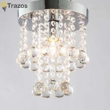 Luz de pasillo moderna europea, iluminación creativa, entrada de escalera, canal de entrada, luz de techo pequeña, lámparas de cristal