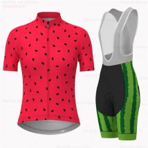 2023FRAUEN Radfahren Jersey Set Fahrrad Kleidung Wassermelone Sommer Fahrrad Kleidung Radfahren Set Anti-Uv Maillot Conjunto Ropa Ciclismo