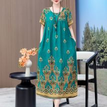 Neue 2025, Frauen Kleid Weibliche Casual kurzarm baumwolle Kleider lose solide Vintage Süße Kleidung Vestidos vestido verano