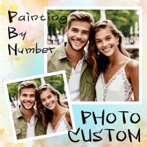 CHENISTORY Benutzerdefinierte Foto Malen Nach Zahlen Kits Paare Reise Handgemalte Diy Valentines Diy Geschenk Hause Wand Dekoration