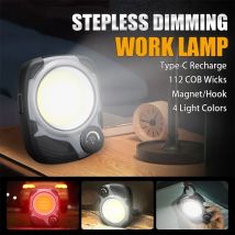 Superhelle tragbare LED-Laterne, wiederaufladbare USB-Taschenlampe, Dimmfunktion, Campinglampe, Mini-tragbare, langlebige Taschenlampe