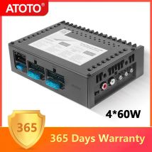 ATOTO Amplificatore audio per auto Classe D TI TPA3221 4 canali 2/4 Ohm 108dB SNR Radio automobilistica a bassa distorsione Suono stereo AEC122D