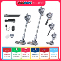 ILIFE-Robot aspirador de mano inalámbrico H80, succión de 21kPa, 1,2 L, taza de polvo, 40 minutos de tiempo, iluminación LED, batería extraíble