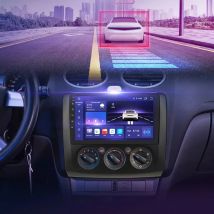 Radio con GPS para coche, reproductor Multimedia con Android, 2DIN, Carplay, unidad principal inteligente, estéreo, wifi, para Ford Focus 2, 3, 2004-2011, 7862