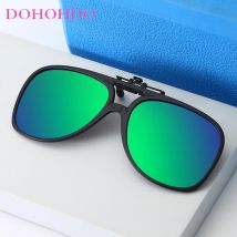 Men Polarized Flip Up Clip On Sunglasses Women Vintage Anti Glare Lens Pilot Sun Glasses Driving Night Vision Uv400 Gafas De Sol