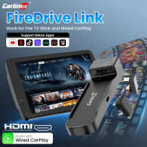 CarlinKit FireDrive Link CarPlay cablato a HDMI per Fire Tv Stick Fire Tv Stick Lite/HD/4K/4K Max Youtube Netflix Prime Video