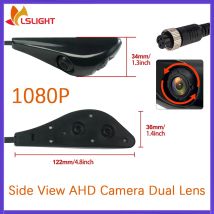 Blind Spot Seitenansicht Kamera 1080P HD 4PIN Verbindung Kamera Automotive Wasserdichte IP68 Dual Objektiv Kamera Unterstützung AHD Signal