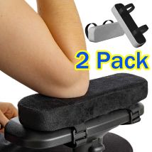 Braccioli per sedia da ufficio da 2 pezzi, bracciolo in spugna morbida PU per sedia da scrivania, sedia da gioco, supporto per gomito con copertura per bracciolo, pulizia rimovibile