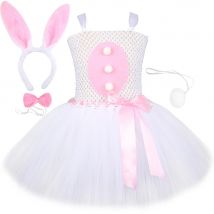 Neonate Easter Bunny Tutu Dress for Kids Rabbit Cosplay Costumes Toddler Girl Birthday Party Tulle Outfit kid Holiday Clothes