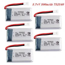 3,7 V 500 mAh 752540   Lipo Batterie Akku Für Syma X5C X5SW M68 Cheerson CX-30 H5C Drone Ersatzteile 2-5 Batterie Set