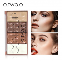 O.TWO.O 4-Farben-Konturpalette, Gesichtsschatten, Pflegepuder, Make-up, Bronzer, langanhaltende Gesichtskonturierung, Concealer, Kosmetik