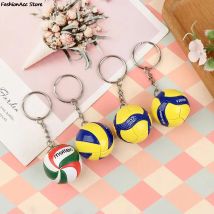 Portachiavi da pallavolo in PVC Ornamenti Regali da pallavolo aziendale Portachiavi sportivo con pallone da spiaggia