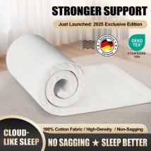 Daccormax Matratze aus hochdichtem Schaumstoff, Matratze 7-Zonen-ergonomisch, Druckentlastung und Wirbelsäulenausrichtung, mittelfest und atmungsaktiv