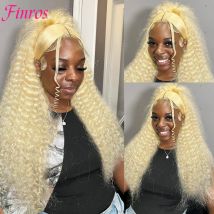 Finros 613 Bionda 13x6 HD Parrucca Frontale Del Merletto Onda Profonda 13x4 Trasparente Del Merletto Ricci Parrucche Dei Capelli Umani per Le Donne Bionda Onda di Acqua parrucca