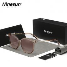 NINESUN Mode Cat Eye Frauen Sonnenbrille Polarisierte Luxus Runde Rahmen Damen UV400 Gläser Kausalen Sommer Im Freien Fahren Brillen