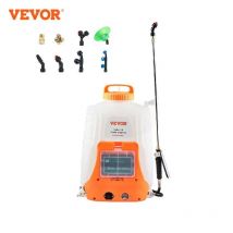 VEVOR Spruzzatore per zaino alimentato a batteria 0-90 PSI Pressione regolabile Spruzzatore per zaino con serbatoio da 4 galloni con 8 ugelli e 2 bacchette