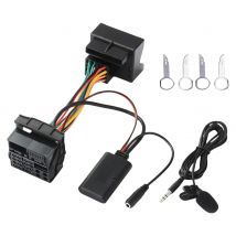 Adattatore Aux-in compatibile con Bluetooth per auto chiamata in vivavoce adattatore AUX musicale compatibile con Bluetooth 5.0 per Ford Mondeo MK3 MK4
