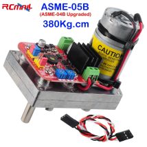 ASME-05B (ASME-04B aufgerüstet) Hochleistungs-Servo lenkgetriebe mit hohem Drehmoment 380kg. cm Gleichstrom 12-24V großer Roboter manipulator für Roboter