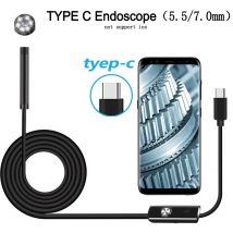 5,5 mm 7,0 mm TYPE-C Endoskopkamera 6 LEDs einstellbar USB Android Flexible Inspektion Endoskopkameras für Telefon PC