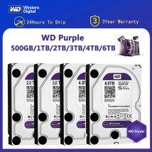 WD Purple 4TB 1TB 2TB 3TB 6TSurveillance Internal Hard Drive Disk 3.5" 64MCache SATA III 6Gb/s  HDD