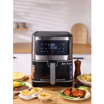 1400W Smart Air Fryer Oven 6L Large Capacity 360 Degree Hot Circulation Transparent Window Healthy Cook Home Kitchen Appliance