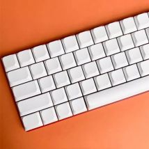 1 Satz leere Tastenkappen mit niedrigem Profil für mechanische MX-Switch-Tastatur, PBT, keine bedruckten Tastenkappen für 61/64/75/87/96/104-Layouts