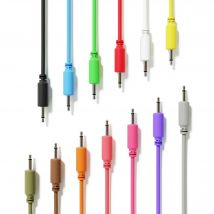 Eurorack Mono Patch Modulare Kabel – TS 3,5 mm 1/8 Zoll – Patch Synth Synthesizer – 5er-Pack, 1 Farbe – Orange Pink...