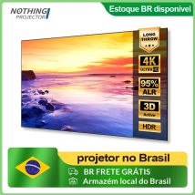 NothingProjector Long Throw ALR Fixed Frame Projektionsleinwand 100/120 Zoll 4K/8K für LT Zoom Projektoren Heimkino/Meeting/Gaming