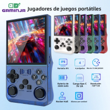 Consola de videojuegos portátil GAMINJA ANS13, más de 15000 juegos, Linux incorporado, pantalla IPS de 4,0 pulgadas, consola de juegos portátil de bolsillo