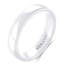 Kolmnsta 2mm 4mm 6mm White Ceramic Ring Men Woman Rings Anti-Allergy Polished Design Anillos Gentle Wedding Engagement Band