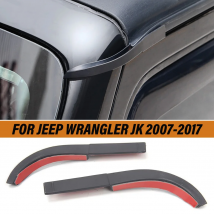 Rain Gutter Extensions Rainwater Diversion Parts Rain Groove Diverter for Jeep Wrangler JK 2007-2017 Exterior Accessories