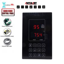 SDITERSMT 4,5 KW 30A Timing Heizung Sauna Bedienfeld für Sauna Zubehör °C/℉ Schalter Multifunktions Timing 99 Stunden