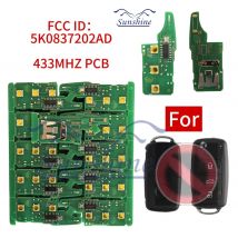 1/5/10/50 Stück 5K 0837202 AD/202Q 434,4 MHz Funkschlüssel für VW Golf Tiguan Amarok Polo Passat CC SEAT Skoda Mk6 Octavia Jetta Beetle