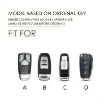 Luxus Auto Schlüssel Fall Abdeckung Leder Fob Schutz Zubehör Schlüsselbund für Audi A6 A4L A5 A7 A8L Q7 Q8 A3 Schlüsselring Shell Halter Tasche