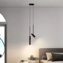 Nordycki minimalistyczny żyrandol Led regulowany kąt reflektor sypialnia czytanie salon żyrandole wystrój wiszące lampki nocne