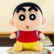 Neueste Rucksack Crayon Shin chan Puppe Kawaii Gefüllte Plüsch Spielzeug Puppe Cartoon Anime Nette Kissen kinder Geburtstag Geschenk Puppe