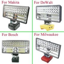 8-calowy reflektor LED do pracy na zewnątrz wędkarstwo ręczna lampa awaryjna do Dewalt do Milwaukee do Makita do akumulatora Bosch 18V