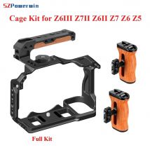 Powerwin Z6III Z7II Z6II Z7 Z6 Z5 Kamerakäfig-Set für Nikon Rig Schutzrahmen Gimbal Arri Positionierungsschraube Holzgriff
