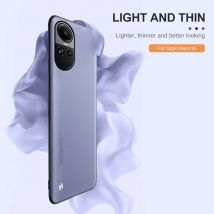 Gehäuse für Oppo Reno10 5G Hülle, schlichte Haut, Lederhülle für Oppo Reno10 Pro, weiches Silikon, Reno10 Bumper, stoßfestes Coque