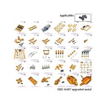 MJX 16207 16208 16209 16210 Remote Control Car Metal Front and Rear Shock Mount Accessories Rc Cars for Adults Rc Car
