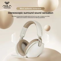 AULA Nuovo A500 Cuffie wireless montate sulla testa 2.4G/Bluetooth/Wired Cuffie con riduzione Nolse Auricolari da gioco per e-sport con microfono