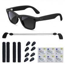 HIbloks for Ray-Ban Meta Wayfarer smart Glasses Accessories Non-slip air nose pads Adjustable anti-drop lanyard for Glasses