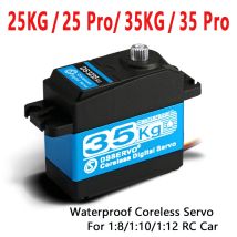 1X serwo bezrdzeniowe 25kg 35KG szybkie serwo pro cyfrowe i serwo z przekładnią ze stali nierdzewnej arduino serwo do robota DIY, samochodu RC