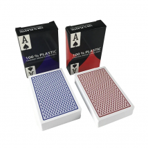 2 PCS/Lot Baccarat Texas Hold'em Plastic Playing Cards wear-resistant Waterproof Poker Card Board Bridge Poker Game Yernea