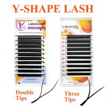 LAKANAKU Y Lashes Extensions Cilia and Brazilian Volume YY Russian Eyelash Volume Brasileiro Y Makeup Wholesale Cilios