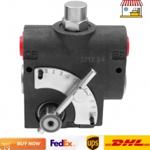 Valvola di controllo del flusso regolabile idraulica LKF-114 |   Valvola idraulica NPT da 3/4" da 0-30 GPM Max.3000 PSI per sistema industriale
