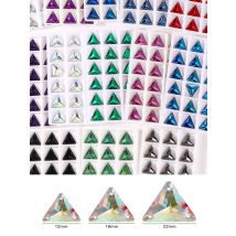 DUCRYSTAL K9 Glass Sewing Rhinestone Triangle Flatback High quality Glitter Sew stone Use For Garments Dress,Shoes&DIY Crafts