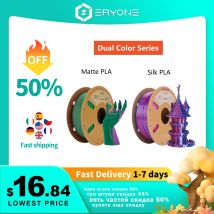 ERYONE Promotion Neues zweifarbiges Filament, matte Seide, PLA für FDM-3D-Drucker, Farbwechsel, 1,75 mm ± 0,03 Schnelle Lieferung